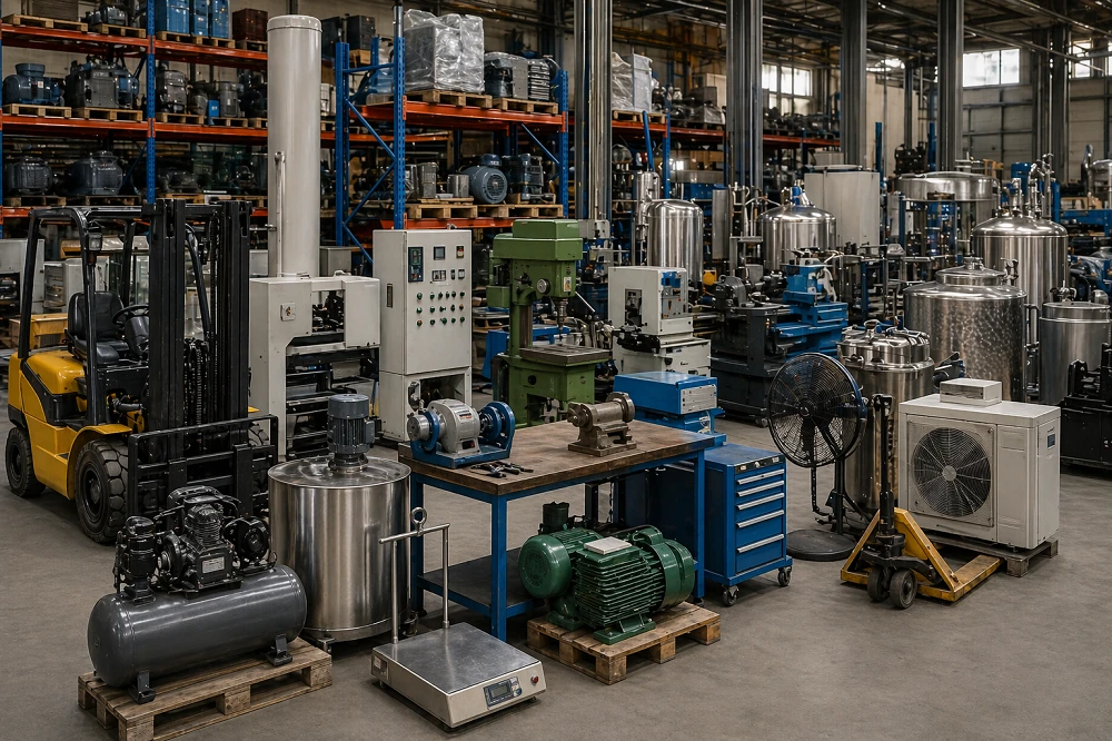 Gaziantep Toptan İkinci El Fabrika Malzemeleri Alım Satım